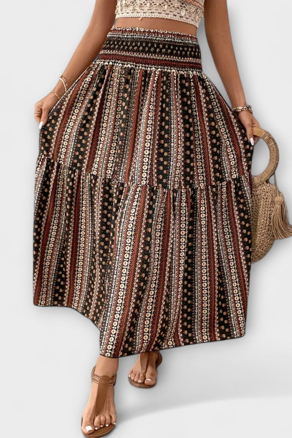 Fließender Rock mit Muster