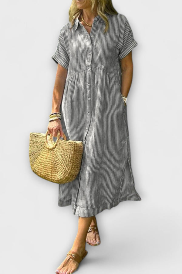 Anorea - Gestreiftes Kleid