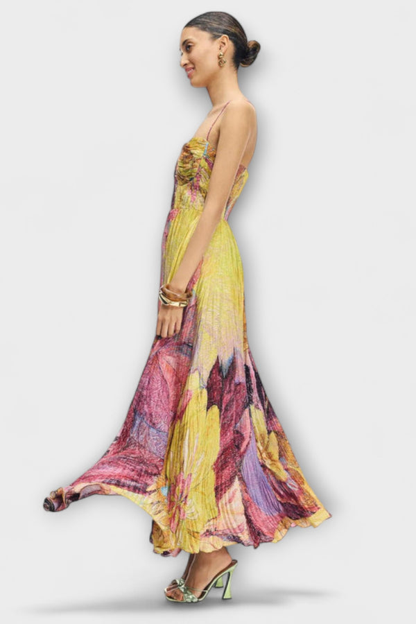 Kiara - Maxikleid mit lebhaftem Ikat-Druck