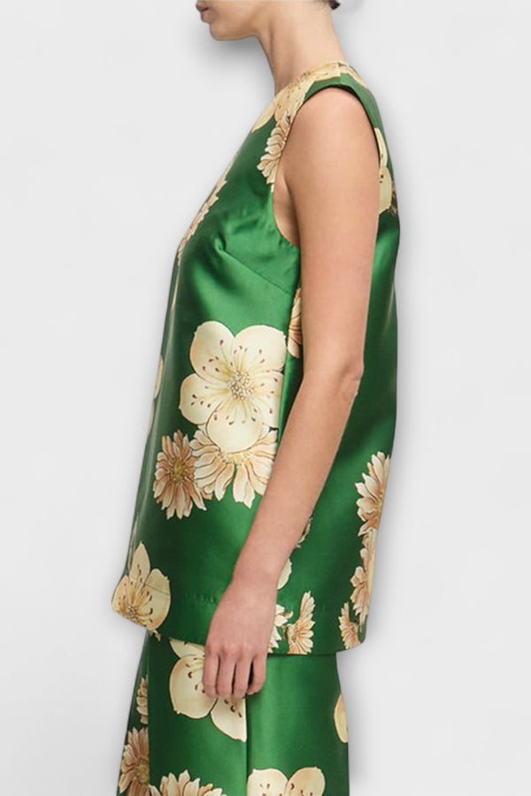 Clea - Sage Ärmelloses Hosenensemble