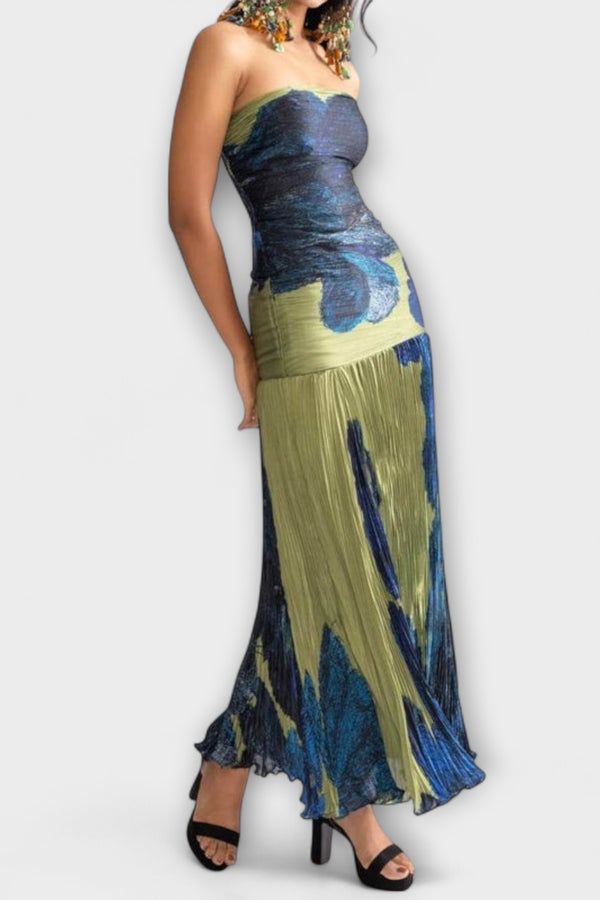 Noelle - Strapless Midi Kleid