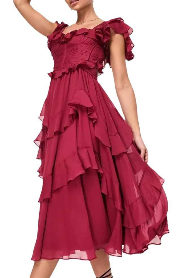 Elisa - Kleid mit Rüschendetails