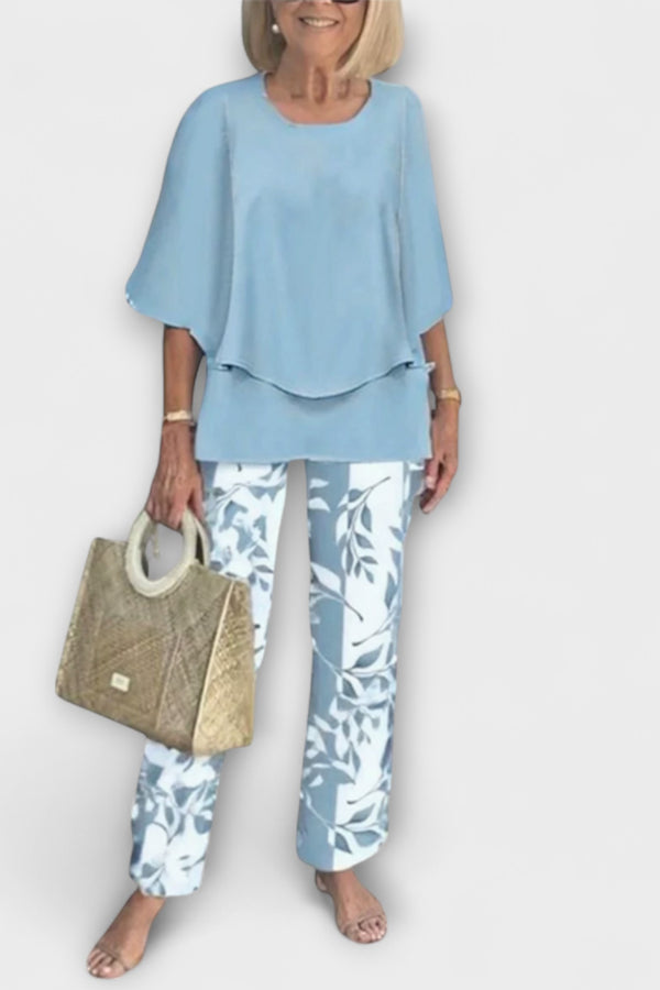 Rosamund - Modernes Set mit Bequemer Bluse und Hose