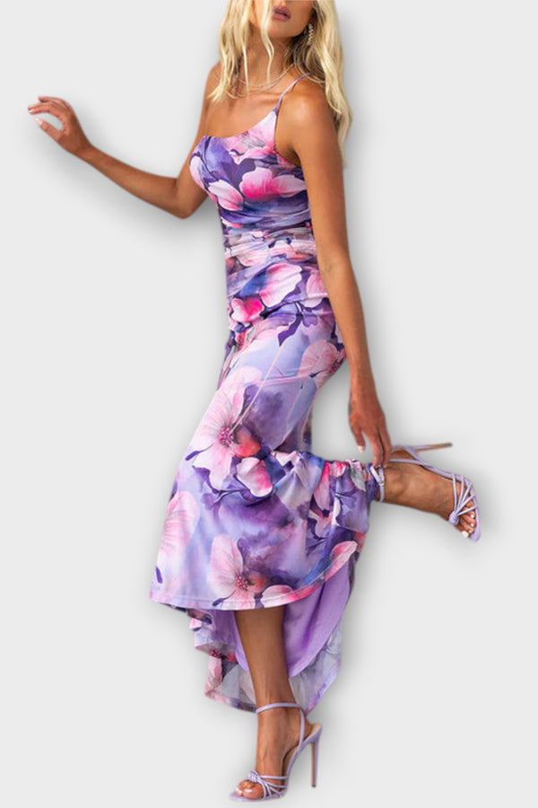 Pia - Maxikleid mit einseitiger Raffung