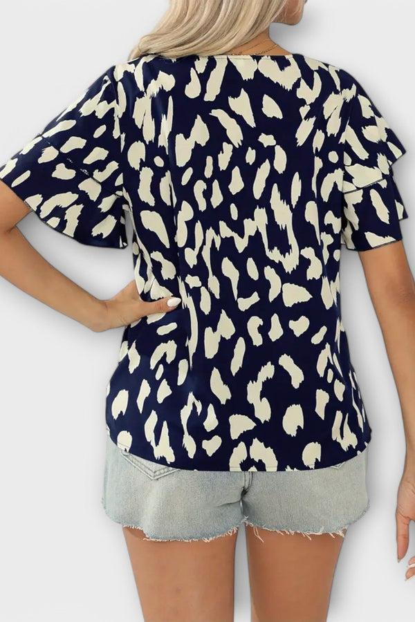 Evelyn - Lässige Bluse mit Rundhalsausschnitt