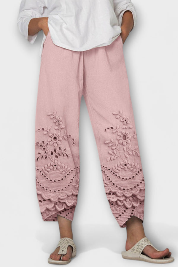 Chloe – Elegante Print Spitzenhose