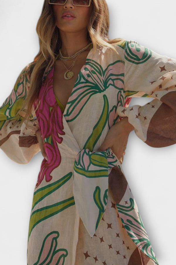 Tracey - Bindetunika Maxikleid