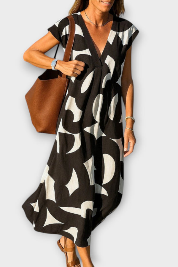 Linae – Leichtes Kleid mit V-Ausschnitt