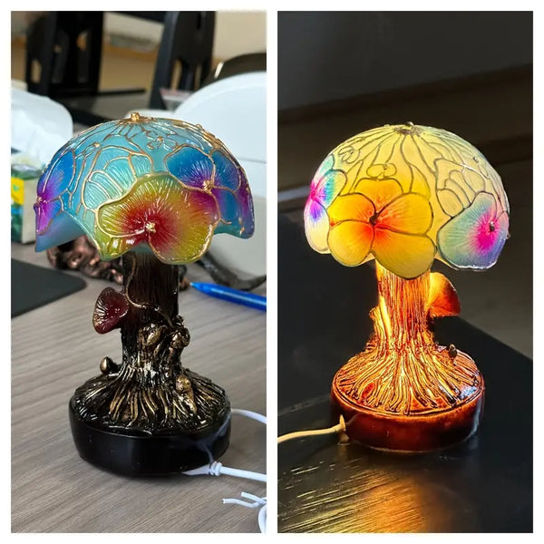 Bohemian Style Mushroom Floral Lampe