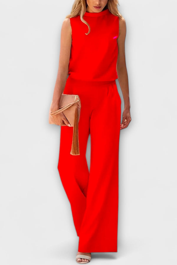 Ariana - Damen Fließende Hosen und Minimalistisches Top