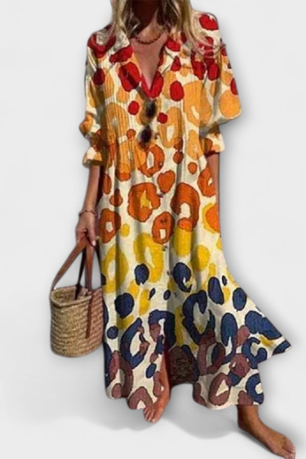 Lila - Schmeichelhaftes Maxikleid mit Bauchbedeckung