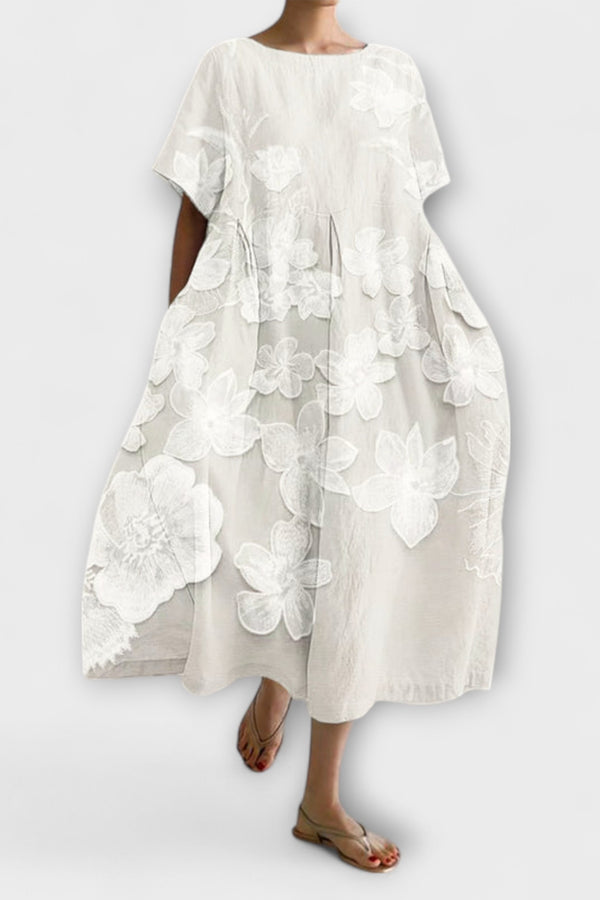 Olivia - Elegantes Kleid mit Blumenmuster