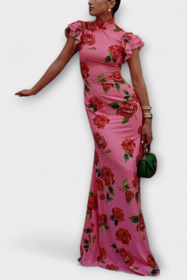 Luna - Maxikleid mit floralem Druck