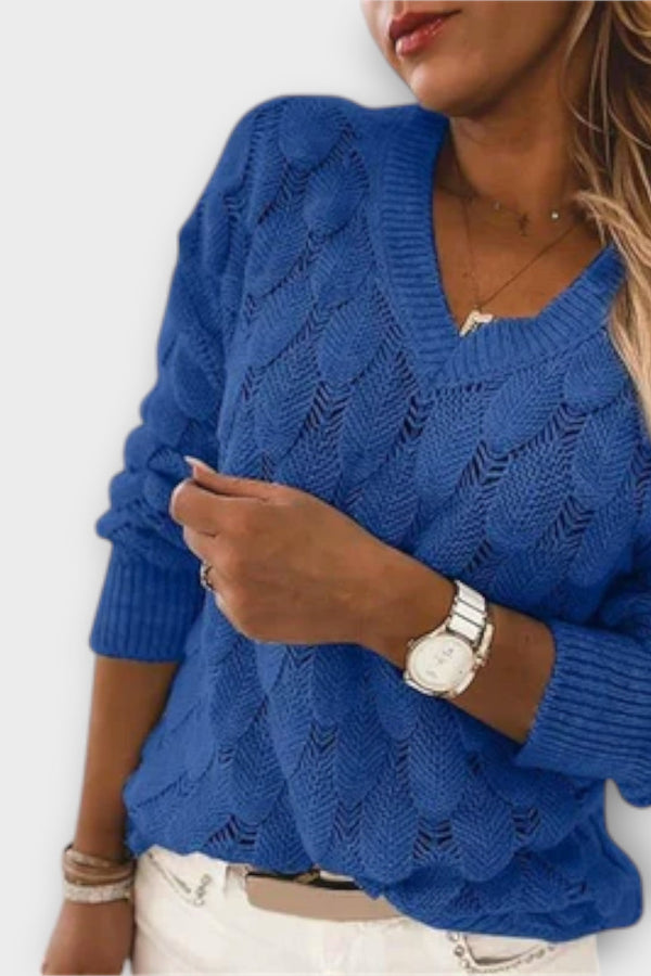 Noemier - Pullover mit V-Ausschnitt