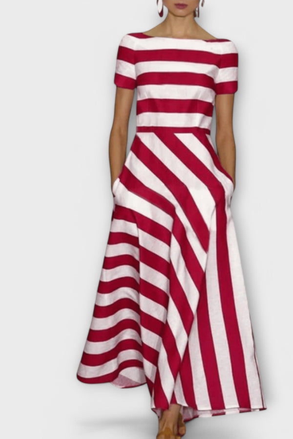 Janell - gestreiftes Maxikleid