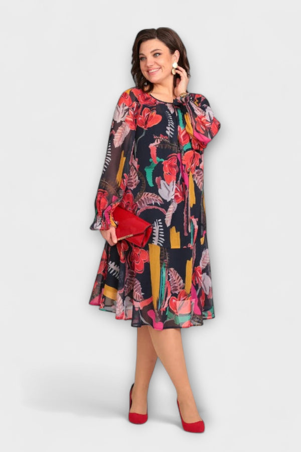 Caroline - Elegantes Plus-Size-Kleid für ultimativen Komfort