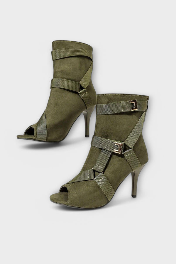 Elegante Absatzsandalen mit Zehenausschnitt