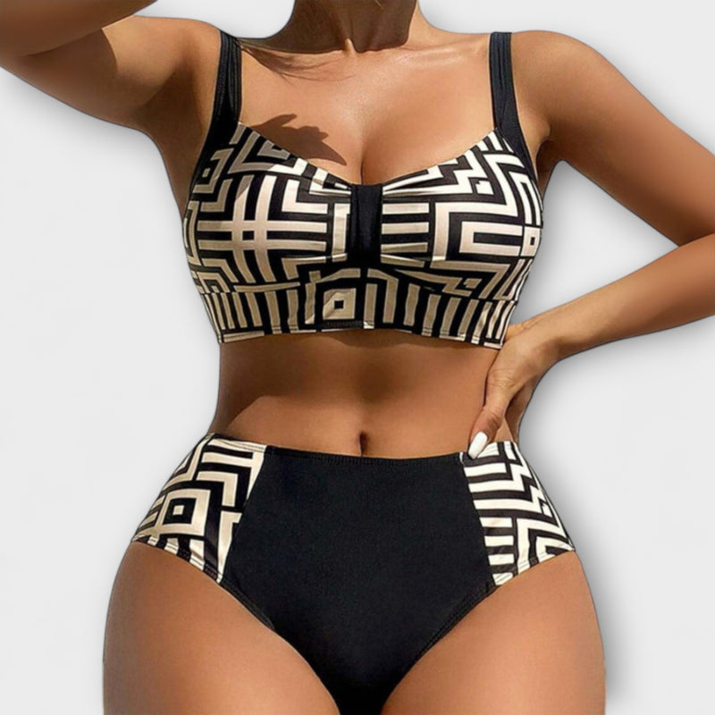 Claire - Trendiger Zweiteiliger Muster-Bikini