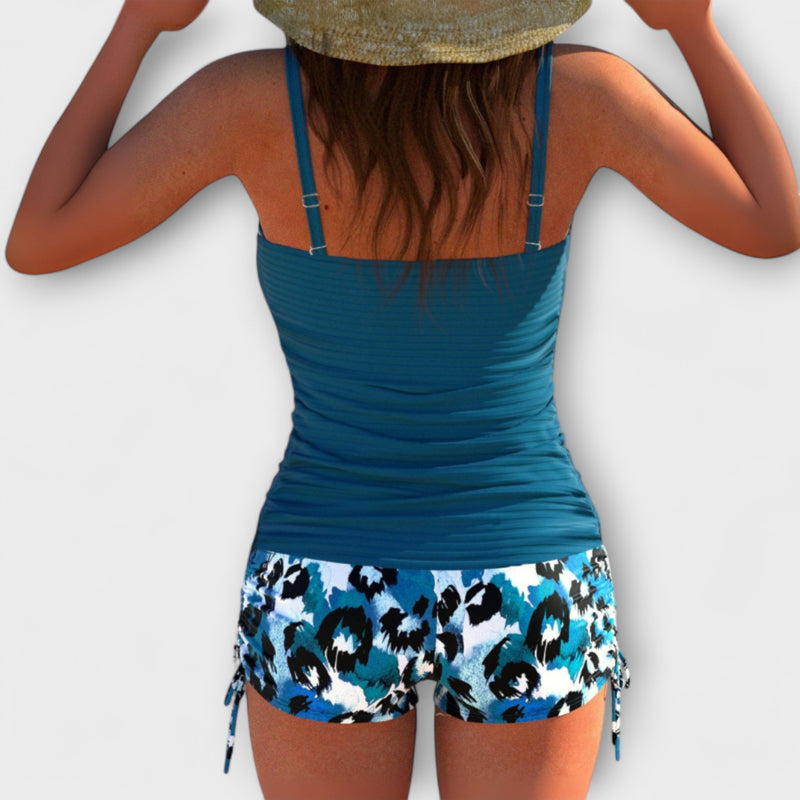 Elizabeth - Elegante Leopard Tankini-Set