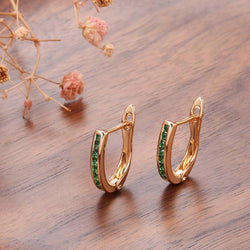 Elegante grüne Ohrringe