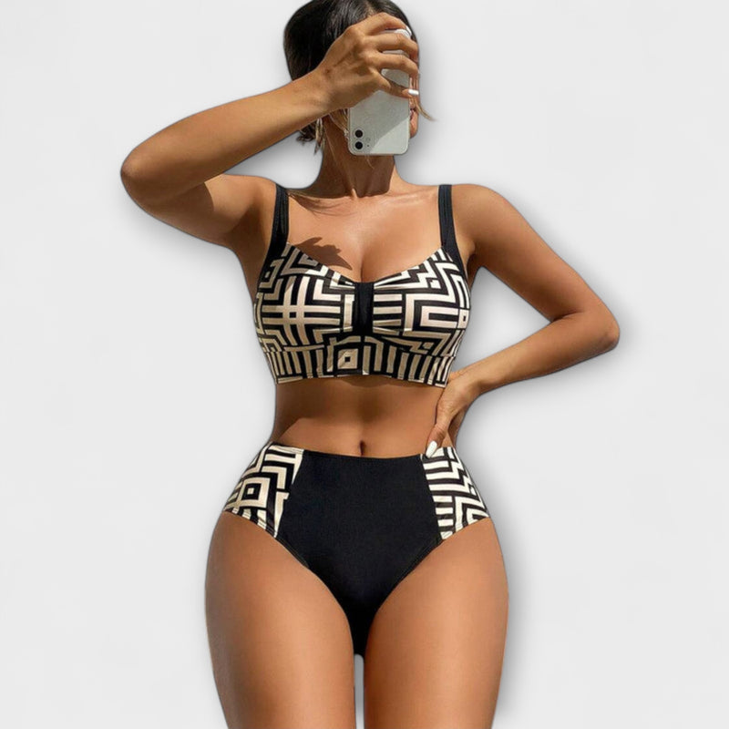 Claire - Trendiger Zweiteiliger Muster-Bikini
