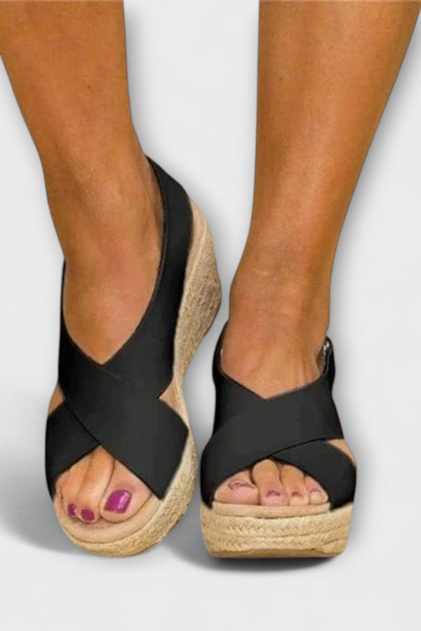 Elegante Espadrille-Sandalen