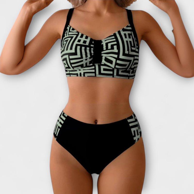 Claire - Trendiger Zweiteiliger Muster-Bikini