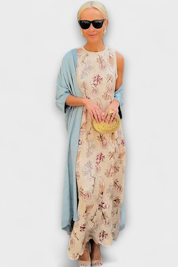 Elveria – Maxikleid mit passendem Cardigan