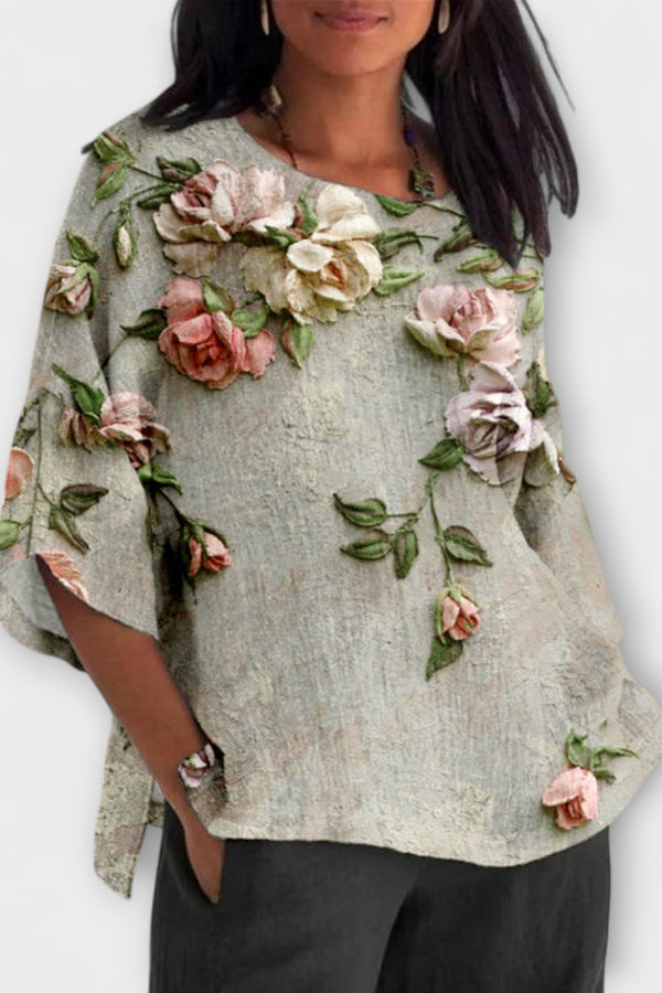 Amelia - Top mit Blumendruck
