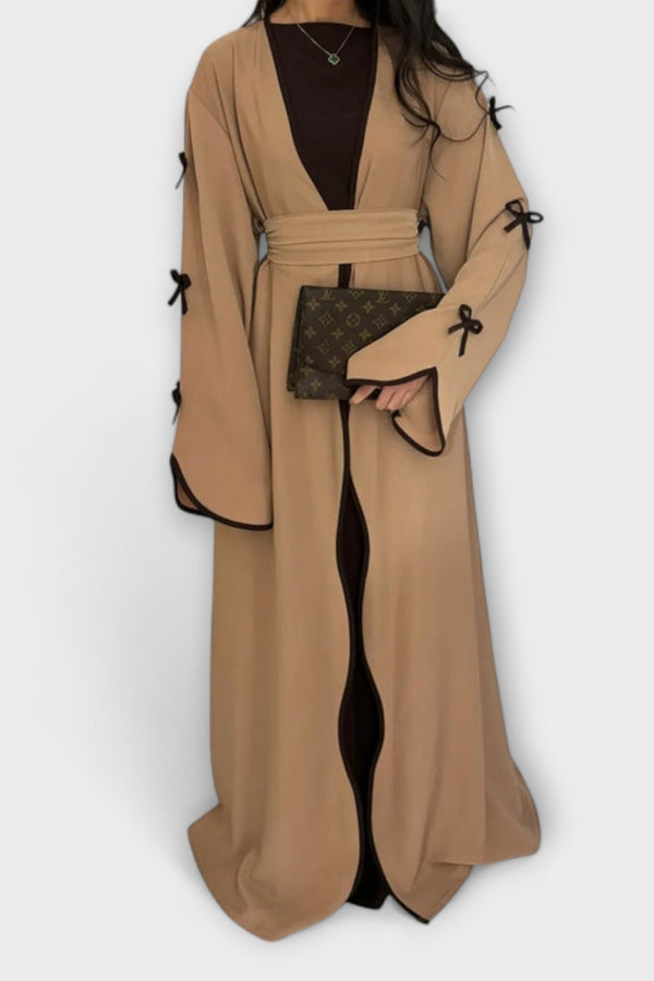 Jasmin - Schicker Cardigan und Kleid Duo mit Schleifenverzierung