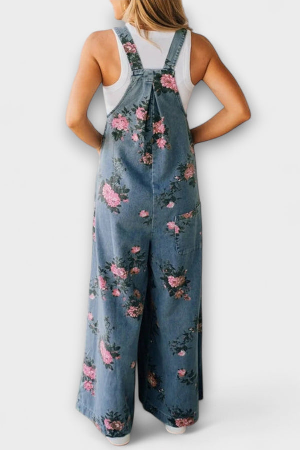 Mirona - Entspannte Passform Denim Latzhose