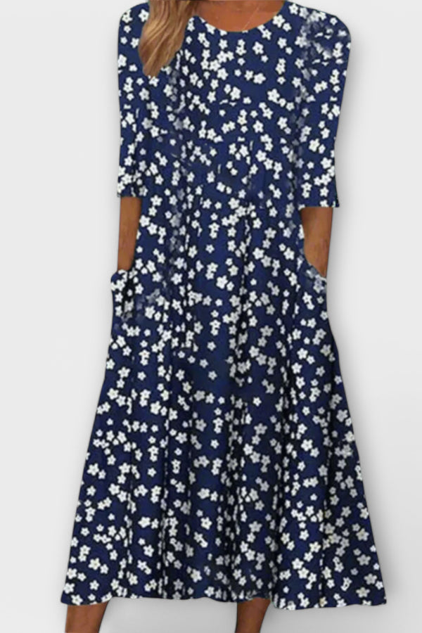 Paula - Elegantes Blumenkleid aus Premiumstoff