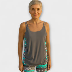 Sylvia - Geometrisch gemusterter Tankini