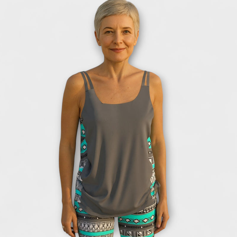 Sylvia - Geometrisch gemusterter Tankini
