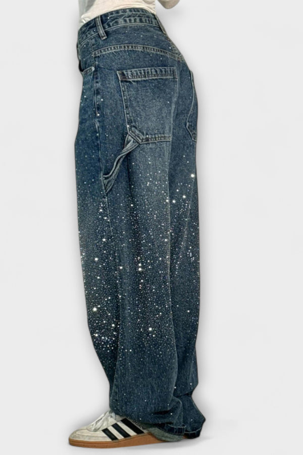 Fable - Shine Denim Jeans im Balloon Carpenter Stil