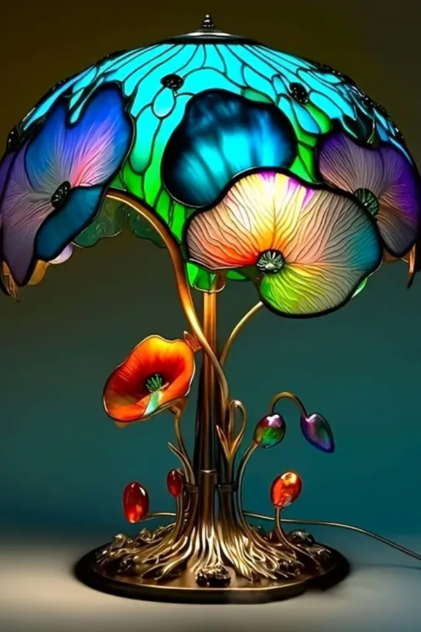 Bohemian Style Mushroom Floral Lampe