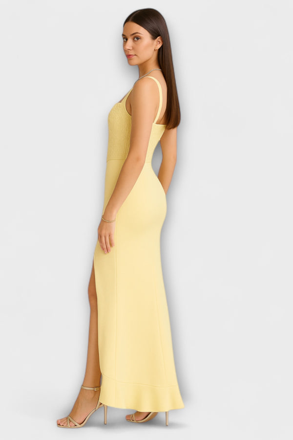 Bella - Rüschensatin-Korsettkleid