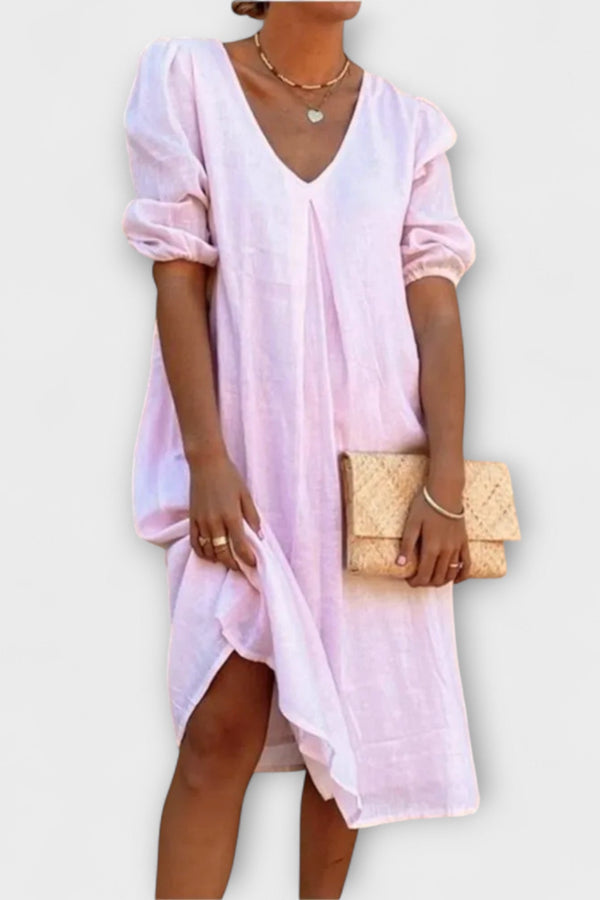 Fanny - Elegantes Sommerkleid mit Häkel-Details