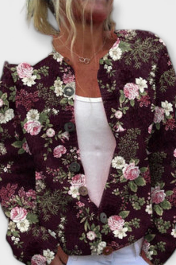 Juna – Blumenmuster-Cardigan mit Komfort