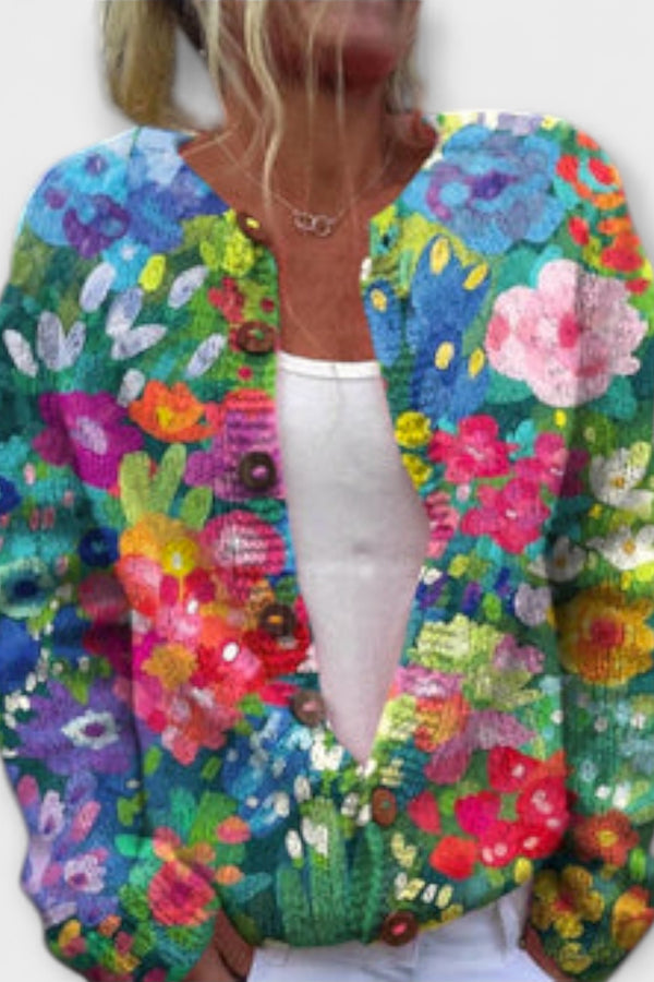 Fenya – Floraler Alltags-Cardigan für Damen