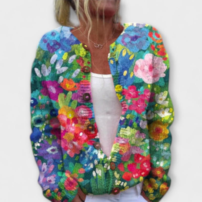 Fenya – Floraler Alltags-Cardigan für Damen