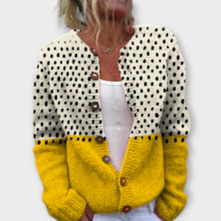 Elin – Strick-Cardigan mit Blumenmuster