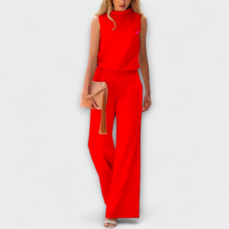 Ariana - Damen Fließende Hosen und Minimalistisches Top