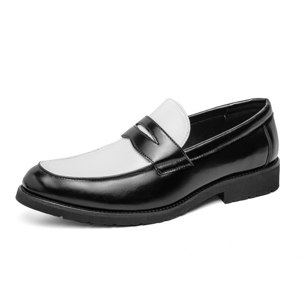 Xara – Schwarze Slipper mit metallischem Glanz