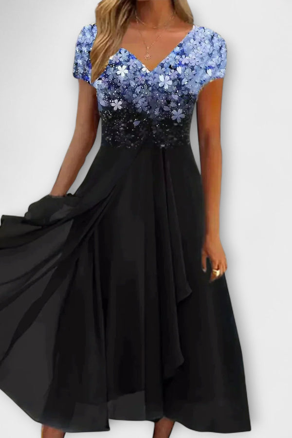 Lara - Damen Chiffon Partykleid