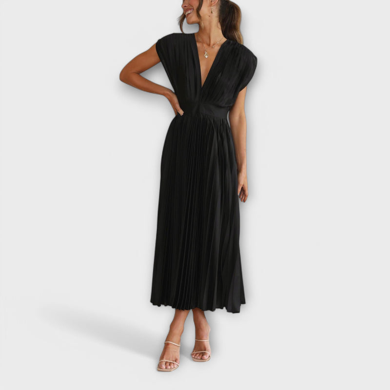 Maria - Stilvolles Faltenkleid