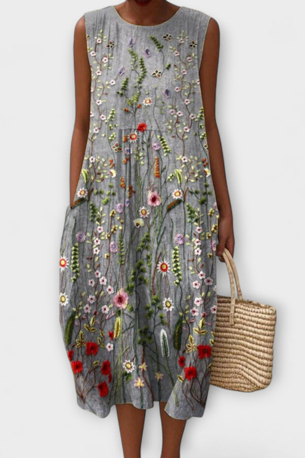Aria - Alltags Midi Kleid