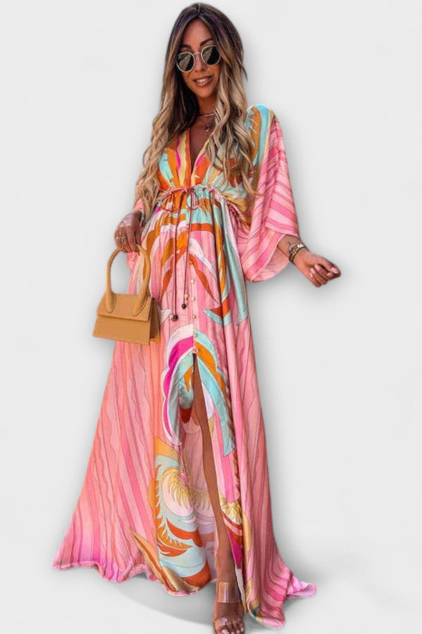 Isla - Stilvolles Buntes Kleid