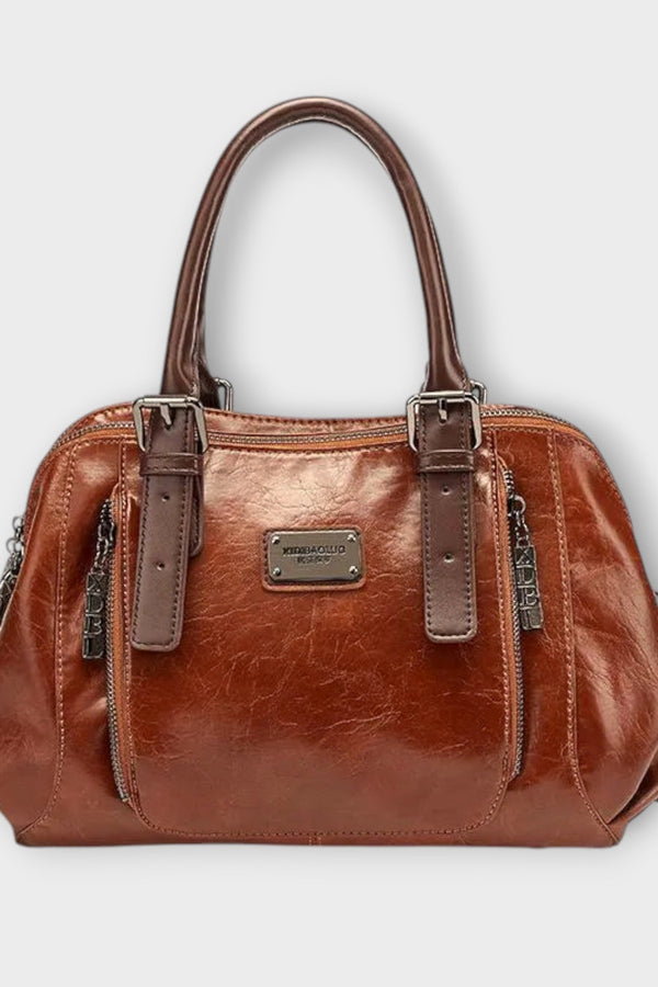 Lora. - Elegante Vintage-Schultertasche