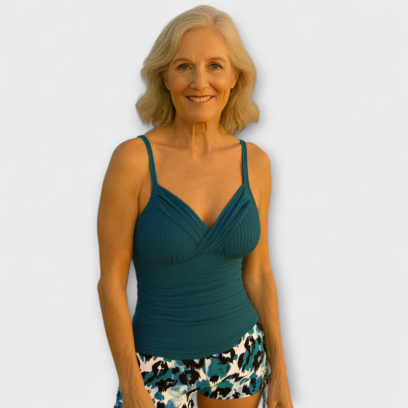 Elizabeth - Elegante Leopard Tankini-Set